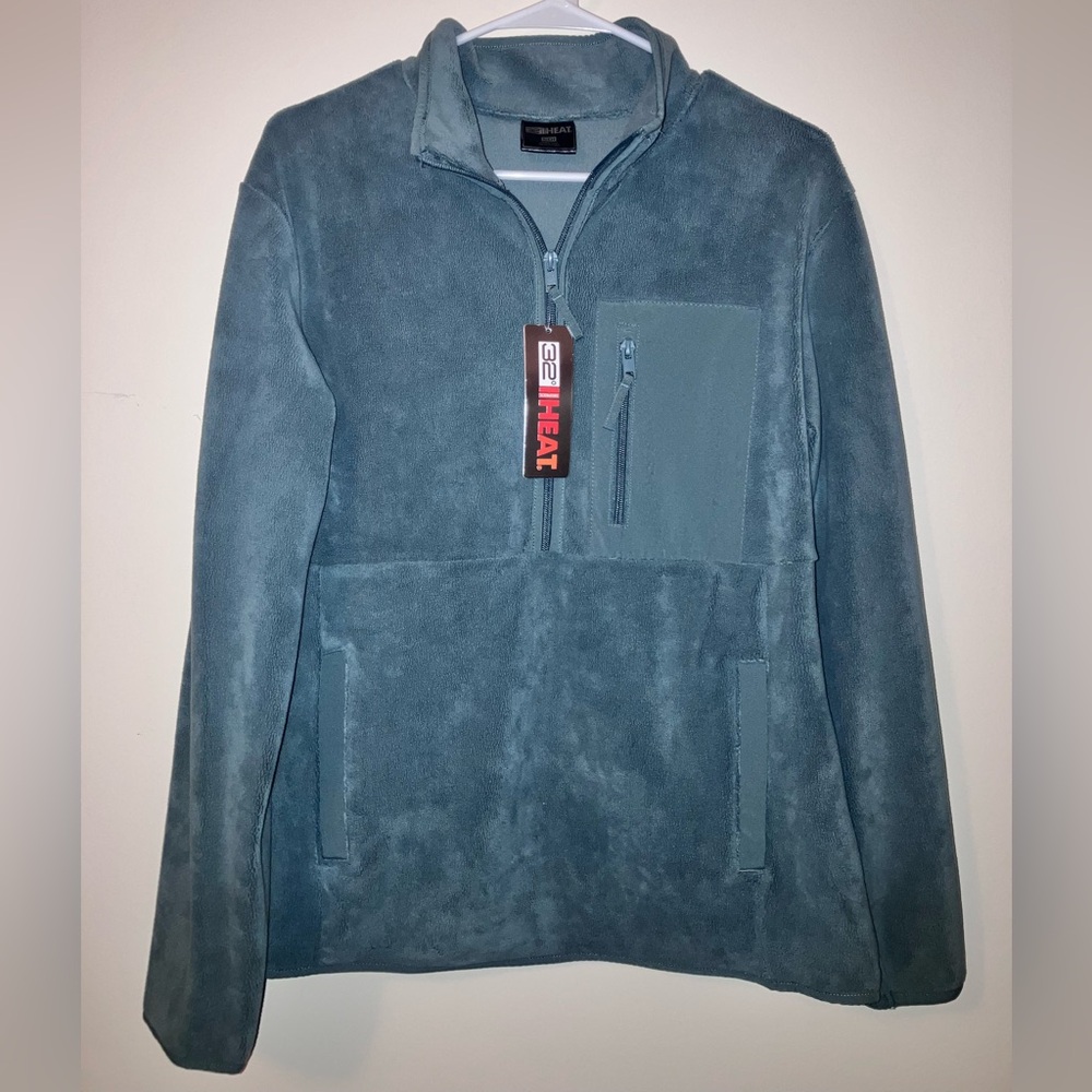 32 Degrees Heat NWT Fleece Zip-up Sweater